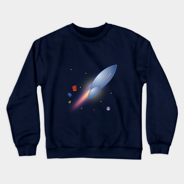 Packed My Bags for Outer Space Crewneck Sweatshirt by vivachas